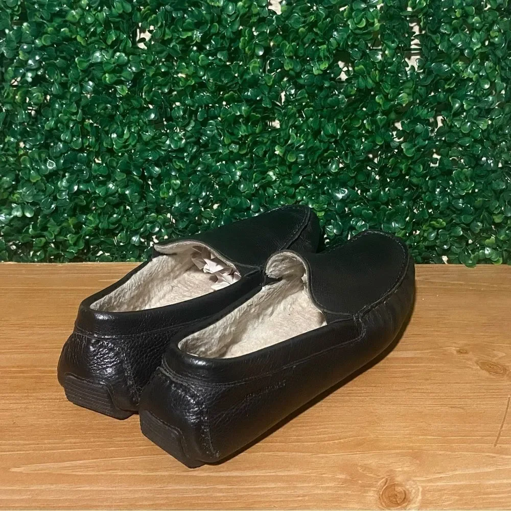 Rock Port Mens Leather Black Loafers‎